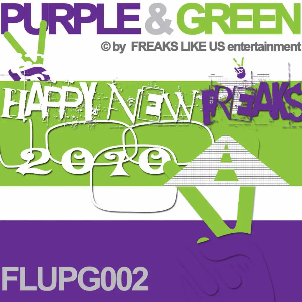 Purple & Green Happy New Freaks 2010