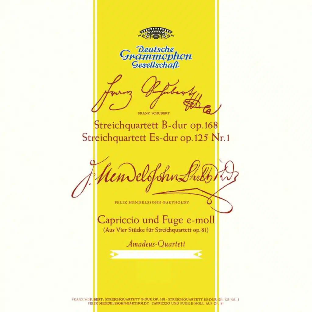 Mozart: String Quartet No. 17 in B-Flat, K. 458 "The Hunt" / Schubert: String Quartet No. 10 in E-Flat Major, D. 87; String Quartet No. 8 in B-Flat Major, D. 112 / Mendelssohn: Four Pieces for String Quartet, Op. 81