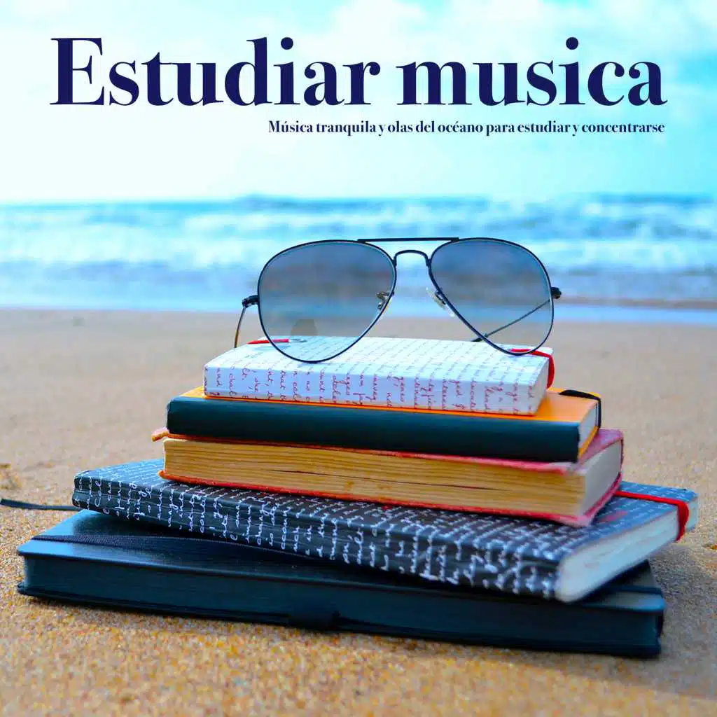 Estudia musica y olas del oceano