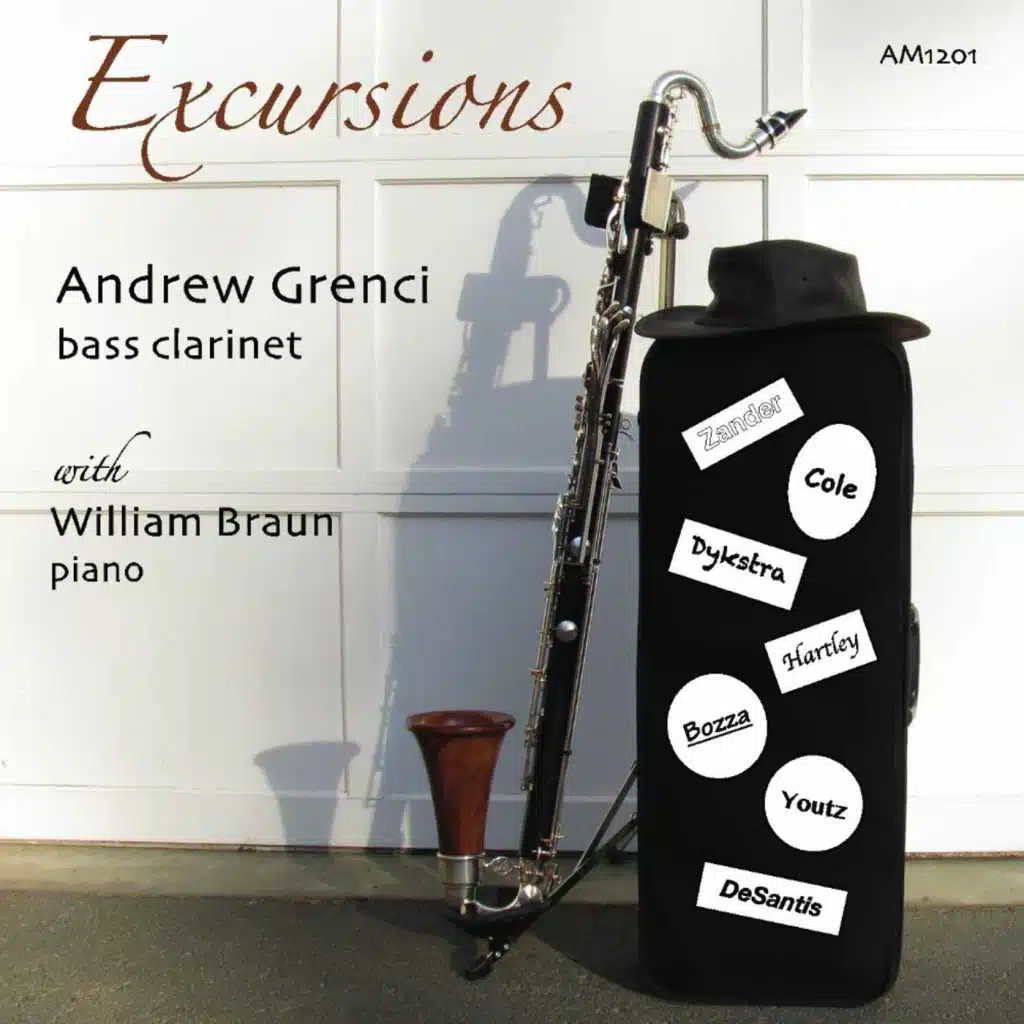 Zander, Cole, Dykstra, Hartley, Bozza, Youtz, DeSantis: Excursions for Bass Clarinet