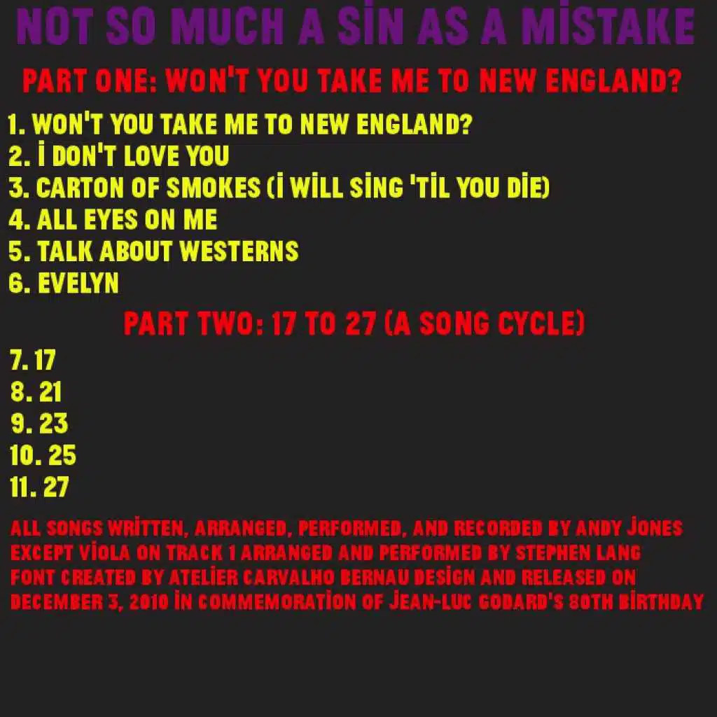 Not so Much a Sin as a Mistake