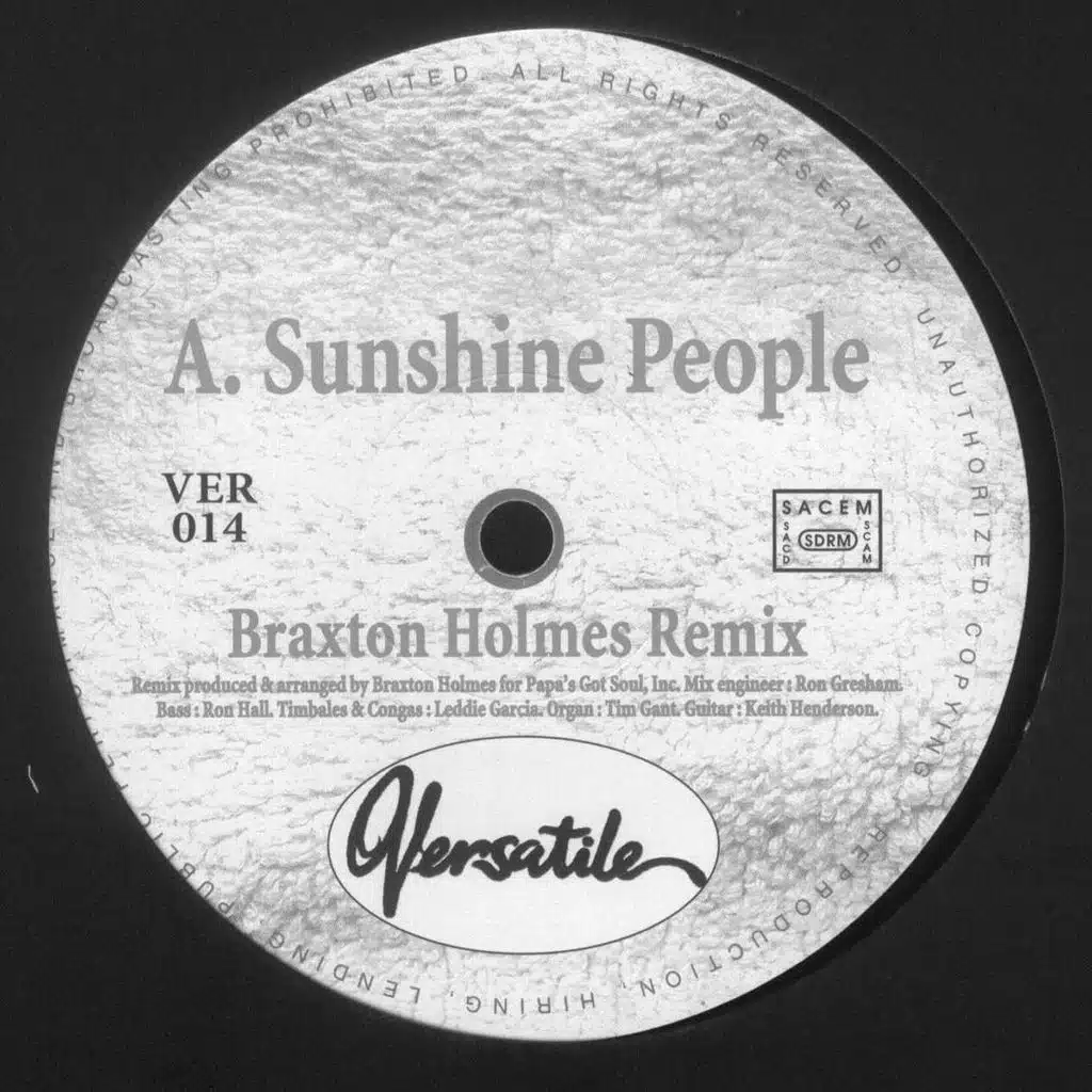 Venus (Sunshine People) [Braxton Holmes Remix]