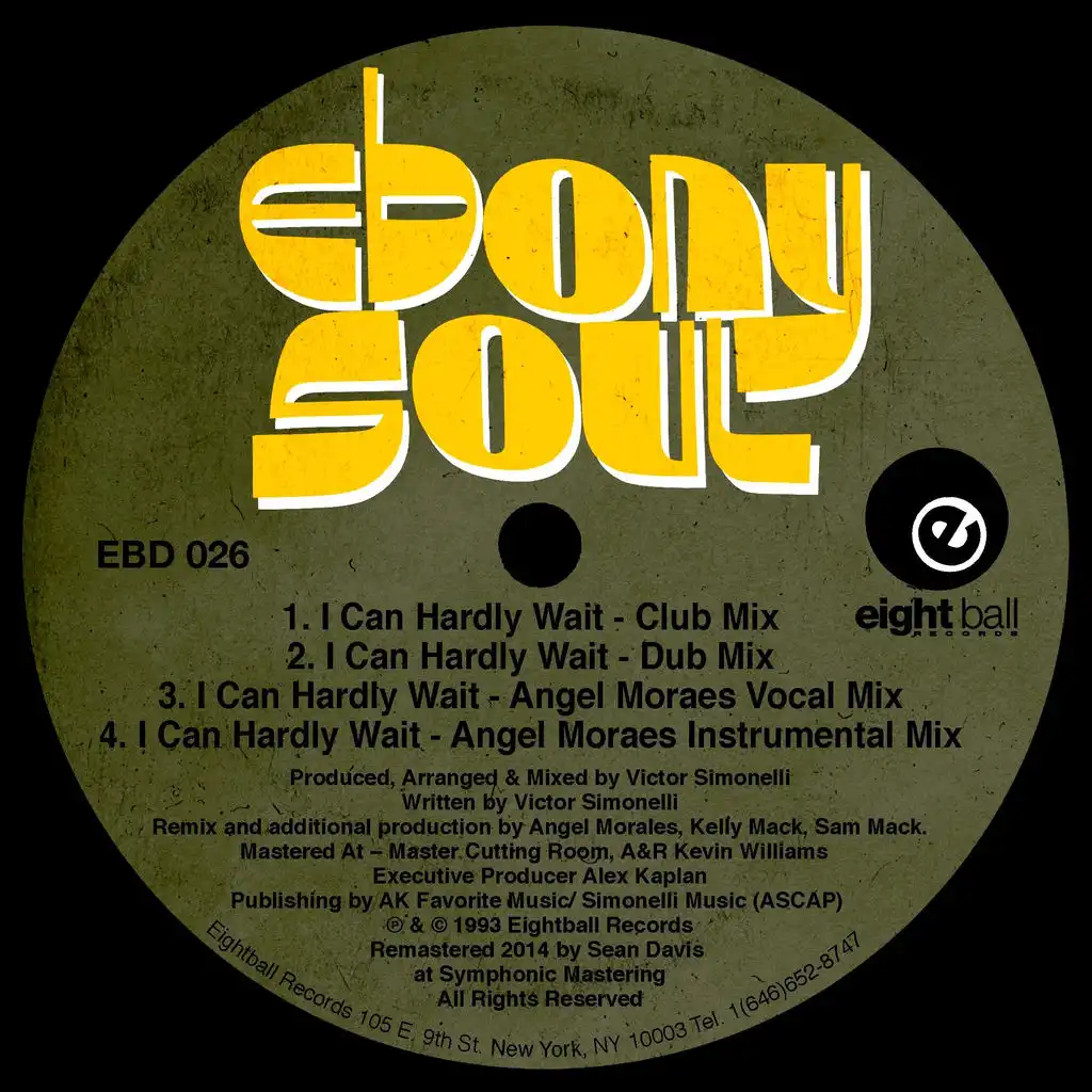 I Can Hardly Wait (feat. Ebony Soul) [Dub Mix]