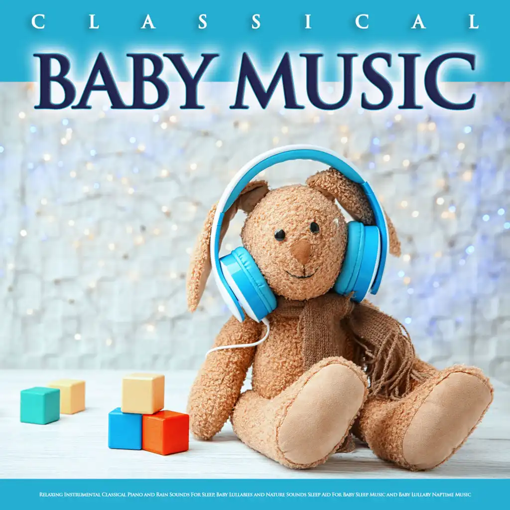 Air On A G String - Bach - Baby Lullaby - Classical Piano and Rain Sounds - Baby Sleep Music