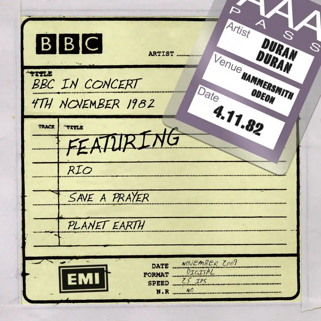 BBC In Concert [4th November 1982, recorded at Hammersmith Odeon 4/11/82 tx 11/12/82]