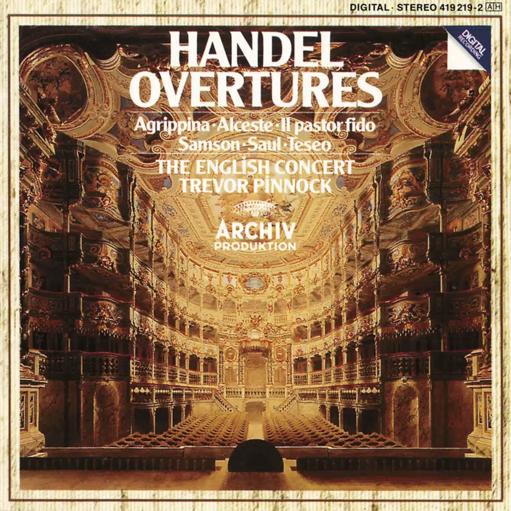 Handel: Il pastor fido, HWV 8a, Overture: V. Adagio