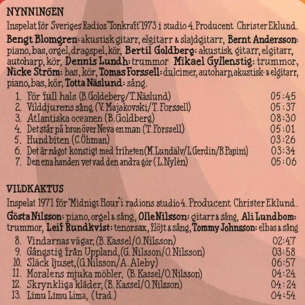 Progglådan Box D cd10: Melodisk Rock