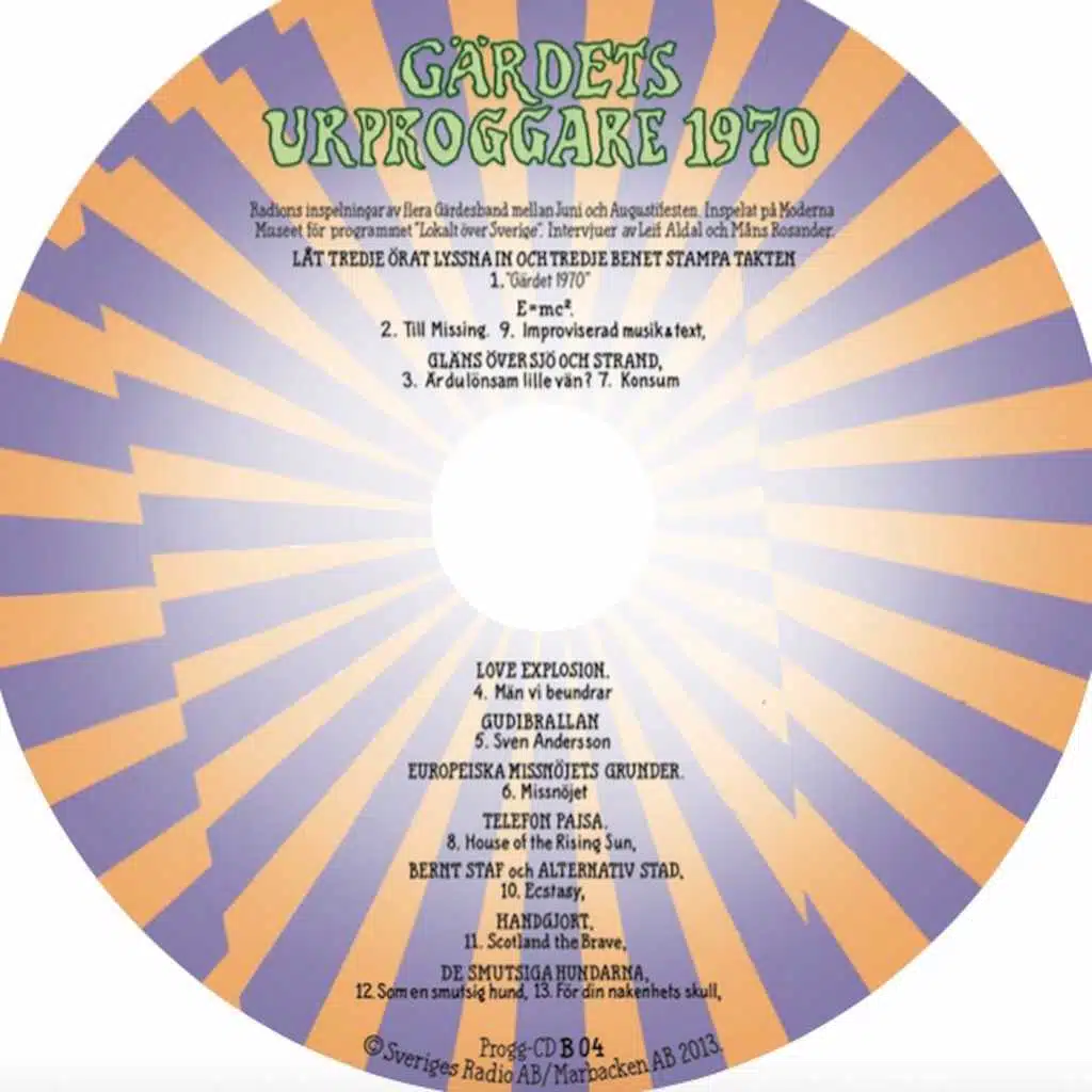 Progglådan Box B cd4: Instrumentala, Experimentella, Urproggare samt Punk