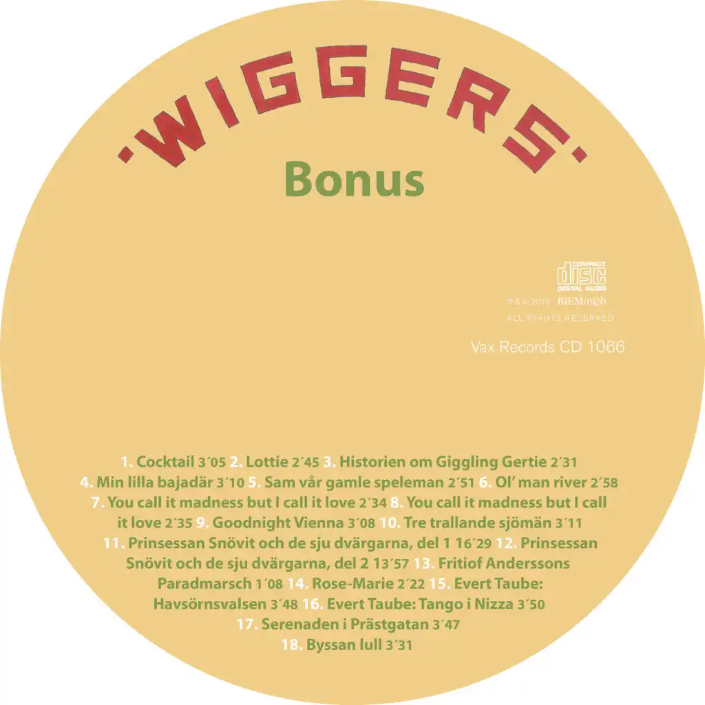 Den kompletta Wiggers Bonus - 1929-1939