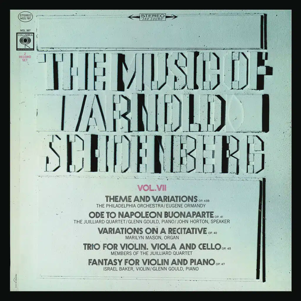 The Music of Arnold Schoenberg: Chamber Music ((Gould Remastered))