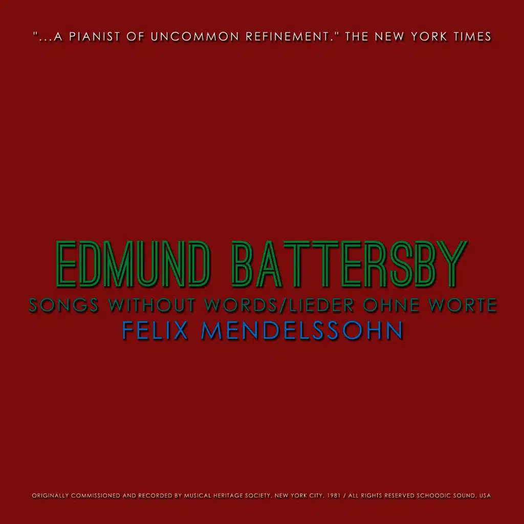 Mendelssohn: Songs Without Words