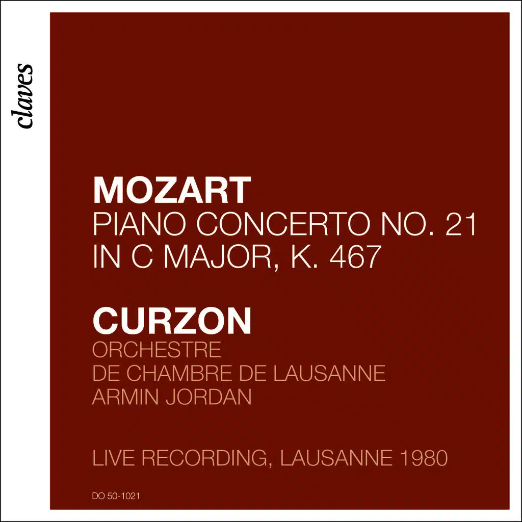 Mozart: Piano Concerto No. 21 in C Major, K. 467 "Elvira Madigan" (Live in Lausanne 1980)