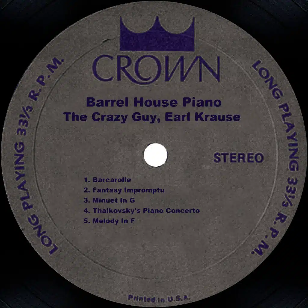 Barrel House Piano