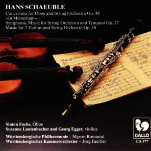 Concertino for Oboe and String Orchestra Op. 44: Allegro