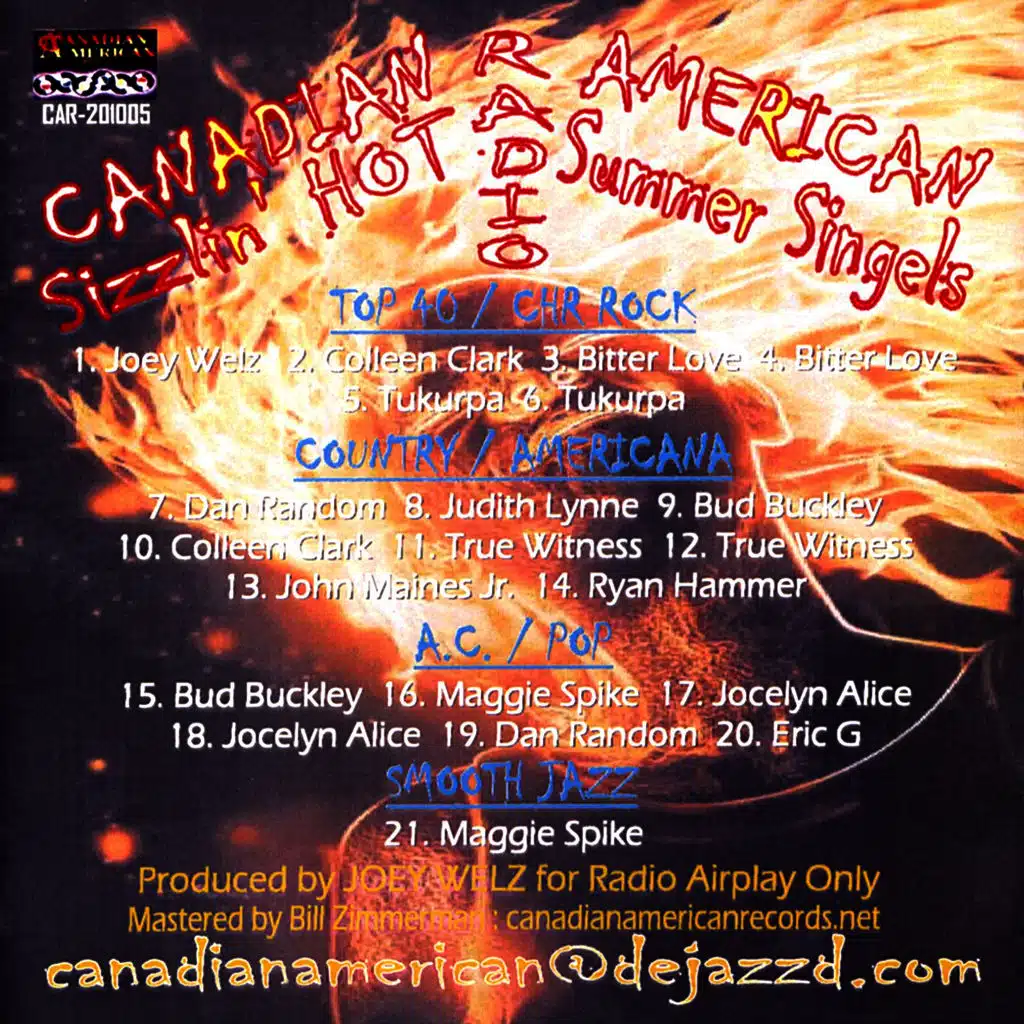 CANADIAN AMERICAN SIZZLIN' HOT SUMMER RADIO SINGLES
