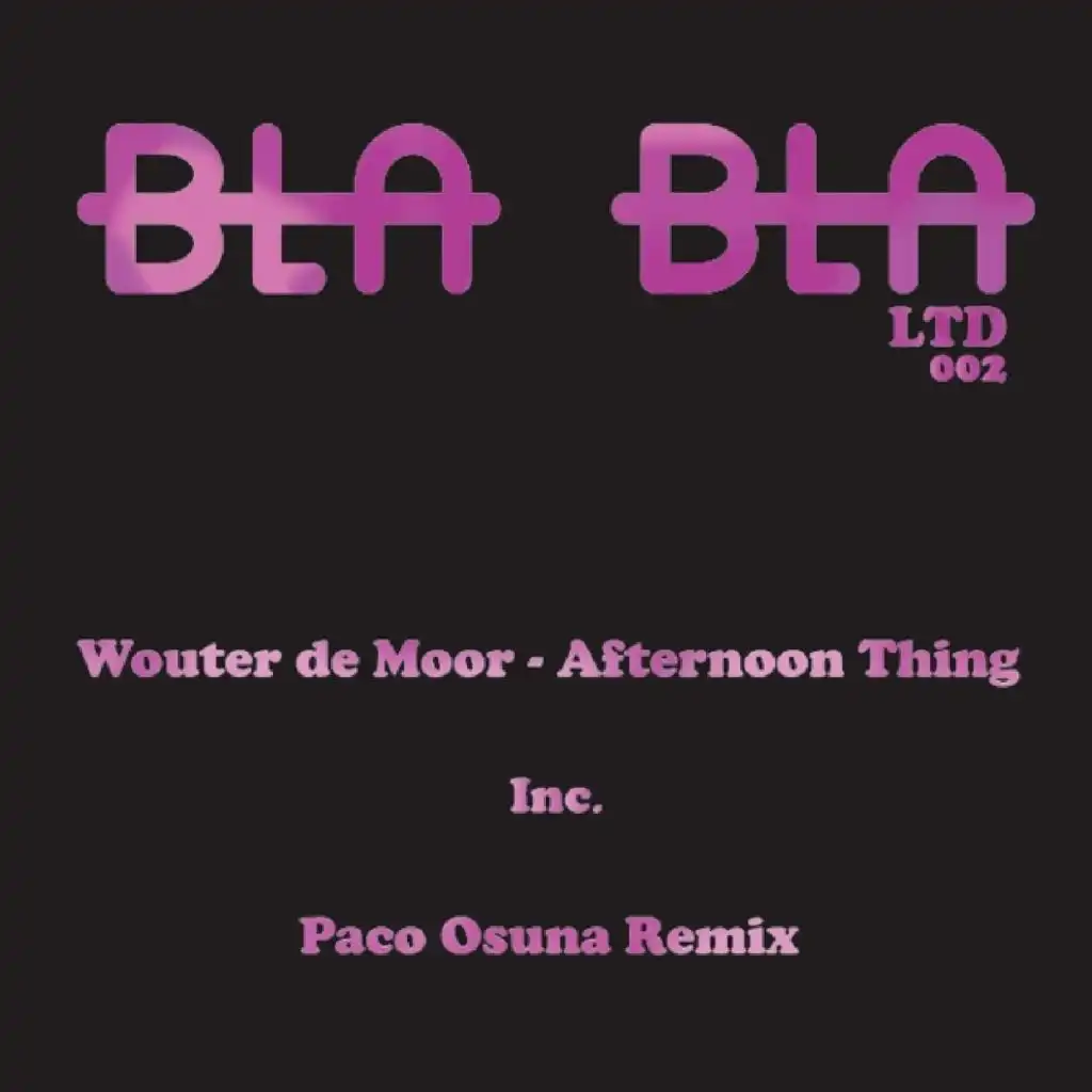 Afternoon Thing (Paco Osuna Remix)