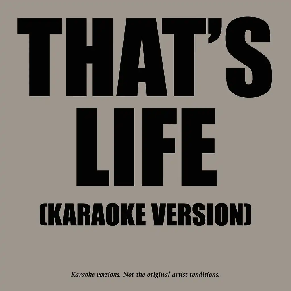 That's Life - Karaoke Version