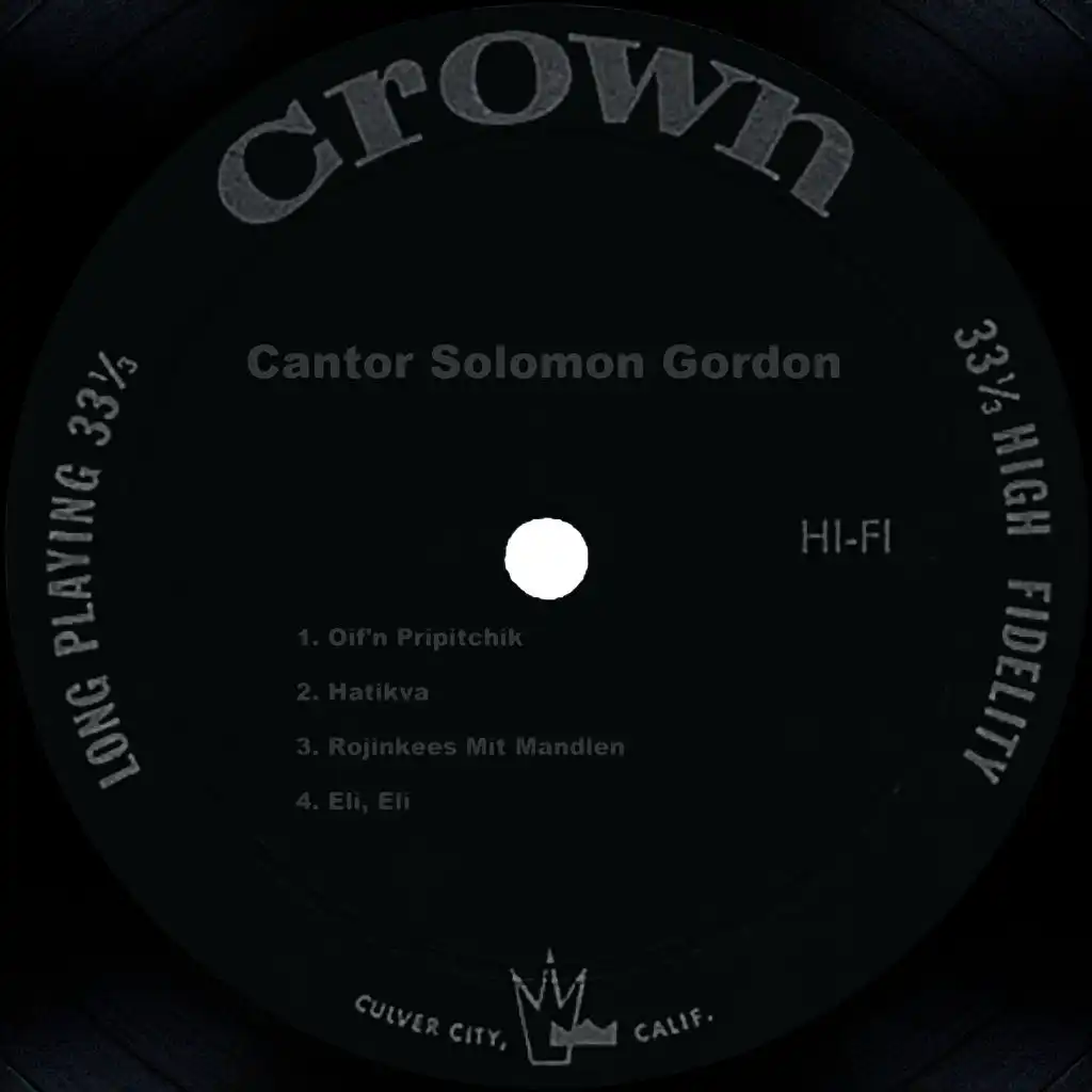 Cantor Solomon Gordon