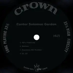 Cantor Solomon Gordon