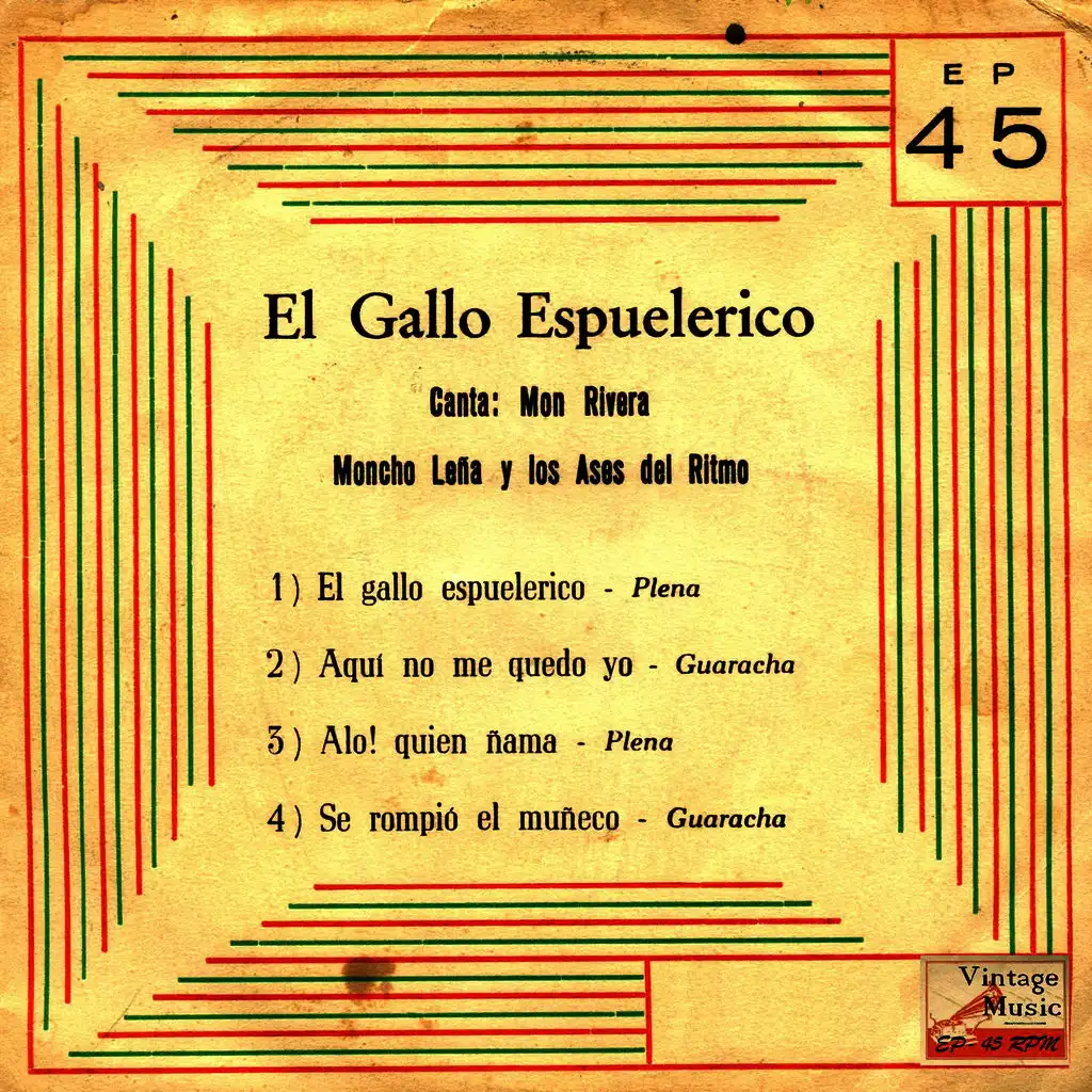 Vintage Puerto Rico Nº 6 - EPs Collectors "El Gallo Espuelérico"