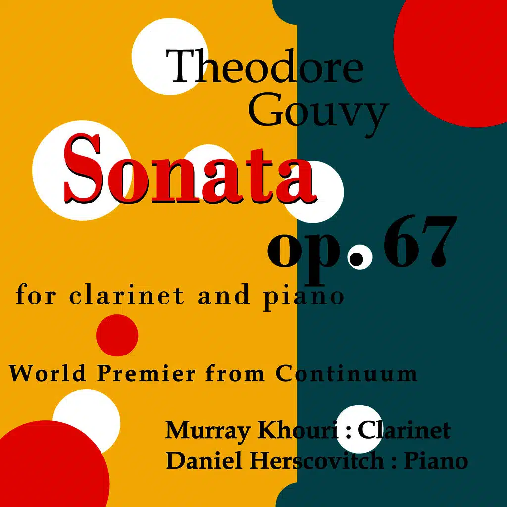 Gouvy Sonata For Clarinet and Piano Op67