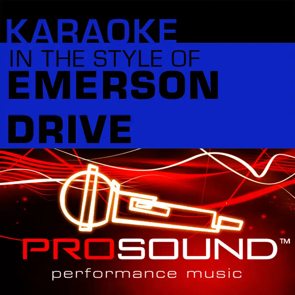 I Should Be Sleeping (Karaoke Lead Vocal Demo)[In the style of Emerson Drive]