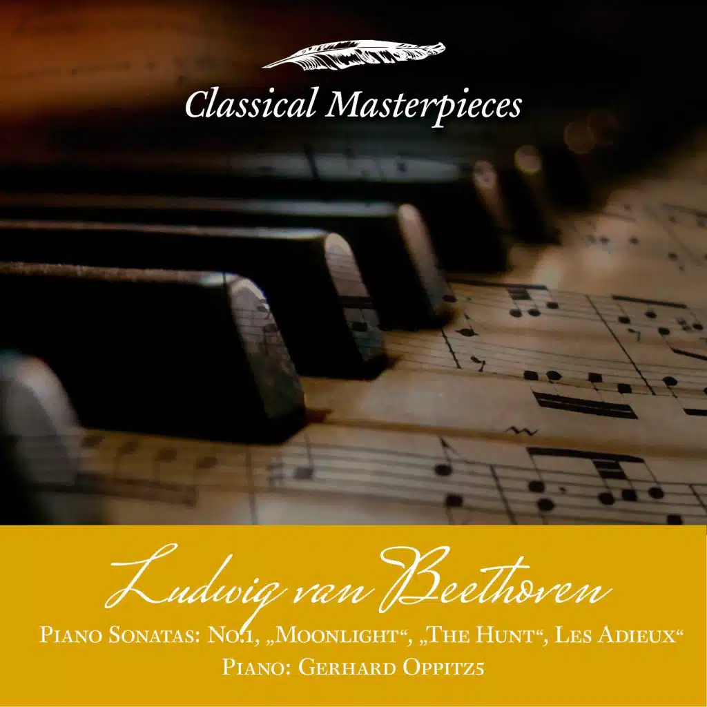Ludwig van Beethoven Piano Sonatas "Moonlight", "The Hunt", Les Adieux" (Classical Masterpieces)