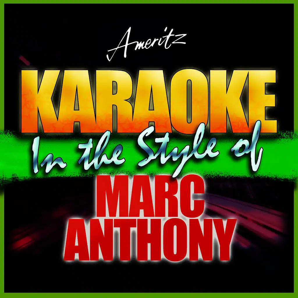 No One (In the Style of Marc Anthony) [Karaoke Version]