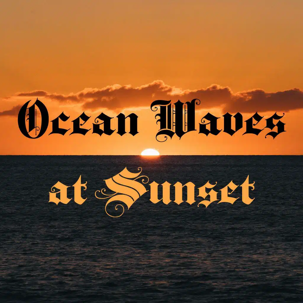 Ocean Waves at Sunset
