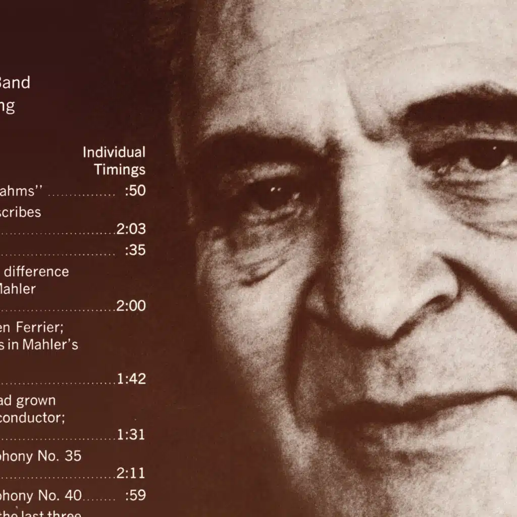 Bruno Walter tributes by Columbia Masterworks Artists: Lotte Lehmann talks about Bruno Walter