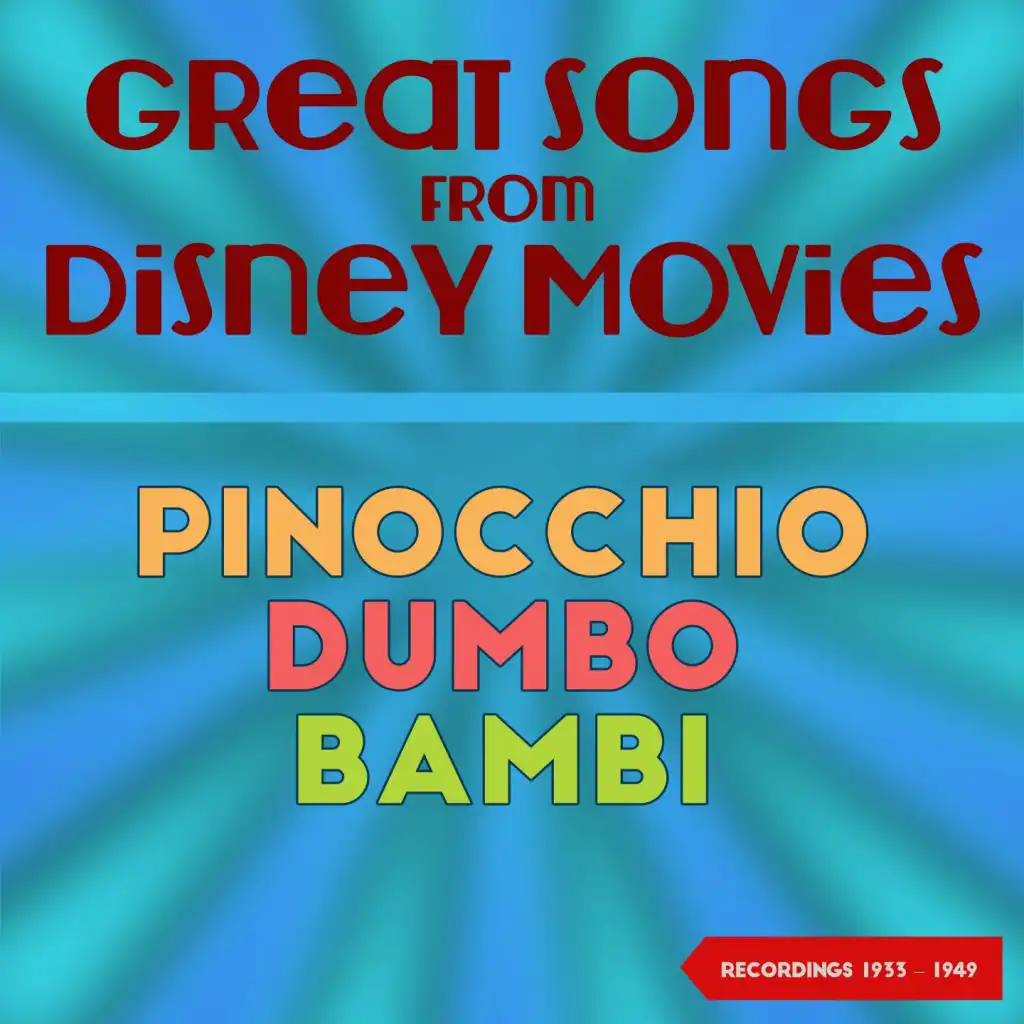 Great Songs from Disney Movies (Recordings 1933 - 1942)
