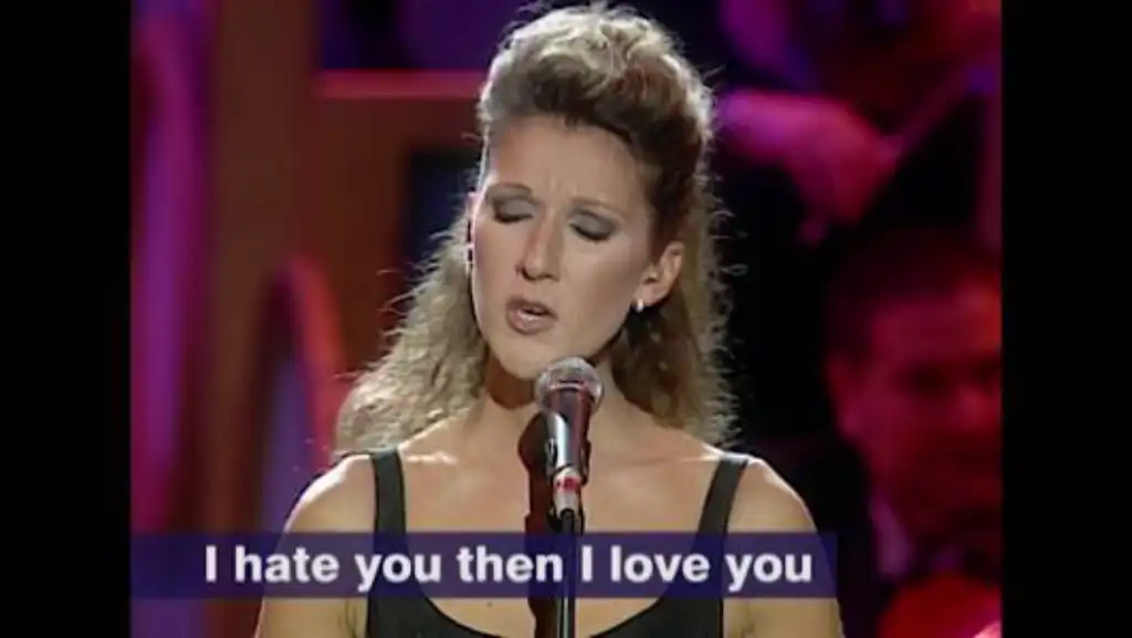 Celine dion i hate discount you then i love you