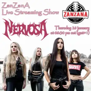 Eleni Nota (drums) from Nervosa - ZanZanA Live Stream Interview - thursday January 28th